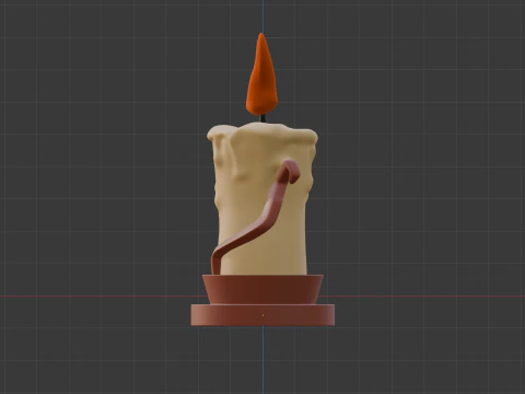 Candle 3D Model