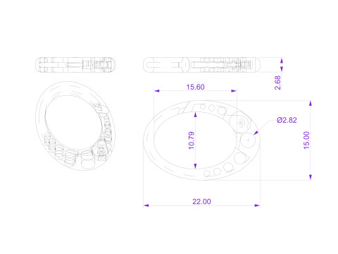 Lock for bracelet 3D प्रिंट मॉडल