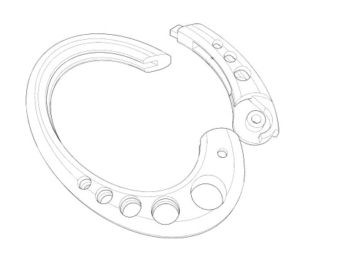 Lock for bracelet 3D Print Model