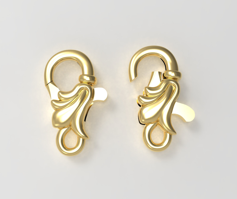 Flower lock for chain 3D Принт Модель .c4d .max .obj .3ds .fbx .stl .blend 