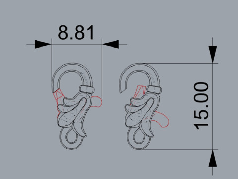 Flower lock for chain 3D Принт Модель