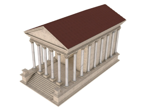 Ancient Greek Temple 3D Model