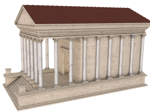 Ancient Greek Temple Modelo 3D