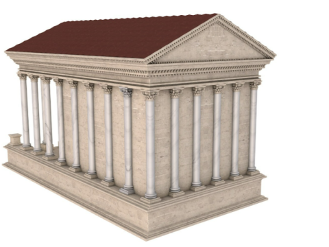 Ancient Greek Temple Modelo 3D