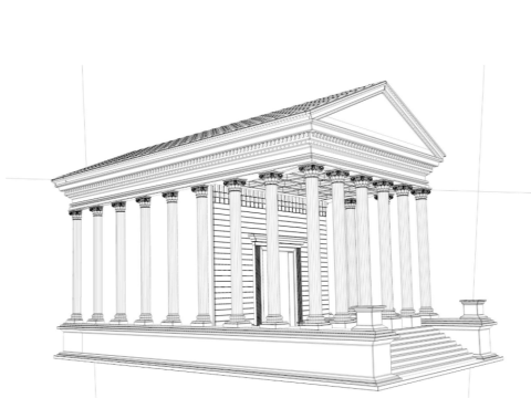 Ancient Greek Temple Modelo 3D