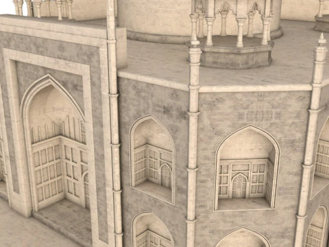 Taj Mahal 3D Model
