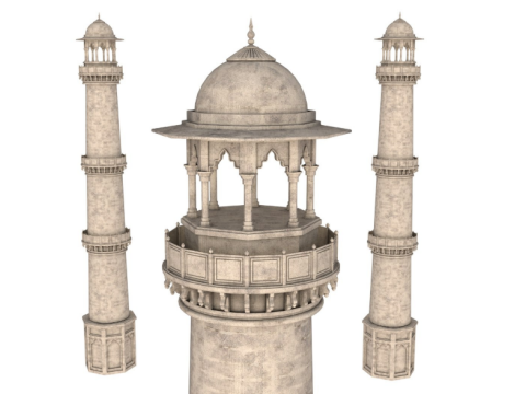 Minaret 3D Model
