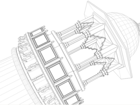 Minaret Modèle 3D