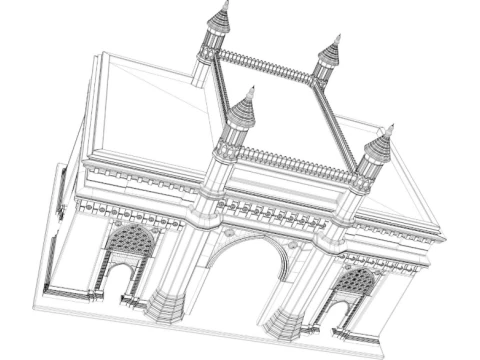 Mumbai The Gateway Of India 3D Model