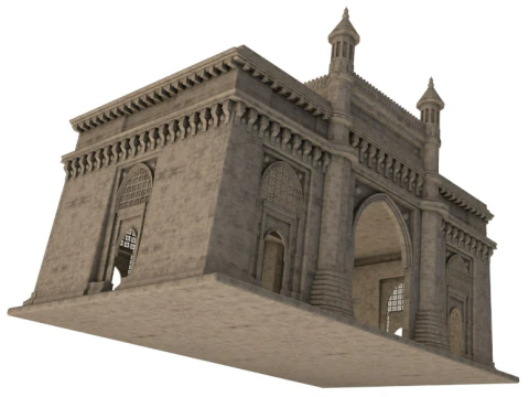 Mumbai The Gateway Of India 3D Model