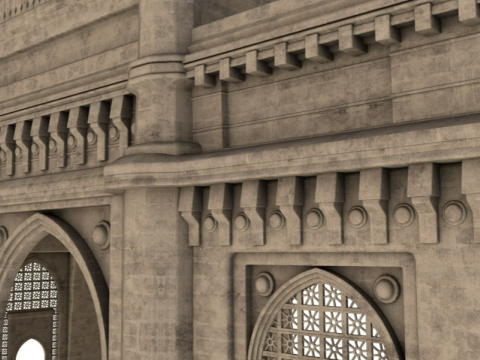 Mumbai The Gateway Of India Modelo 3D