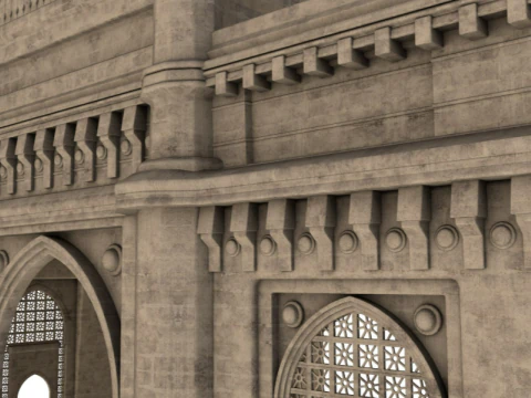 Mumbai The Gateway Of India 3D Model