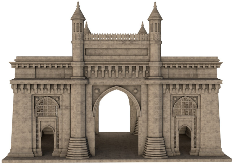 Mumbai The Gateway Of India Modelo 3D .c4d .max .obj .3ds .fbx .stl .blend