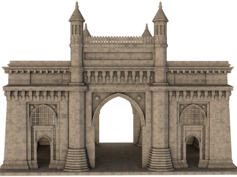 Mumbai The Gateway Of India 3D-Modell