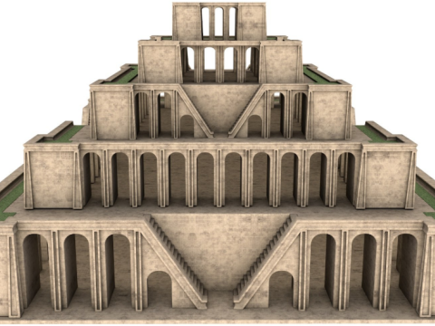 Ancient Babylon Building 3D Model