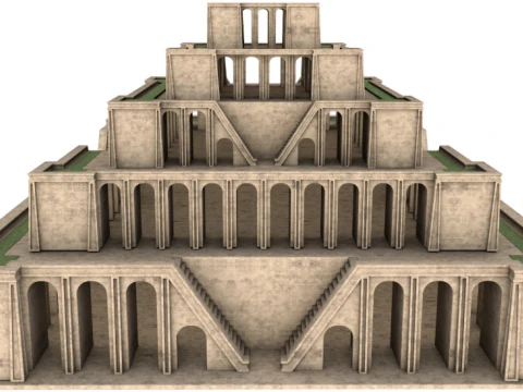 Budynek starożytnego Babilonu Model 3D