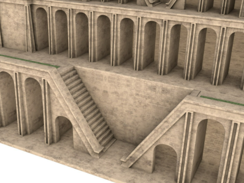 Ancient Babylon Building Modello 3D
