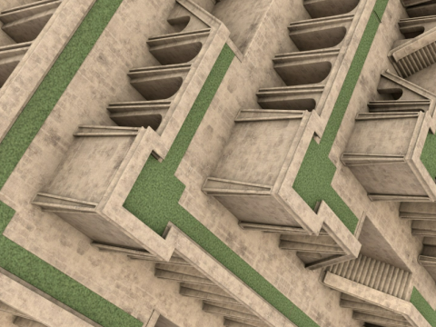 Ancient Babylon Building Modello 3D