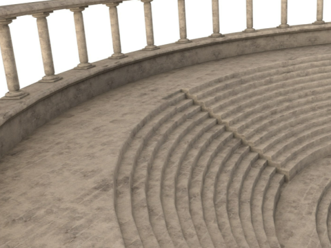 Ancient Amphitheater Modèle 3D