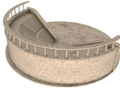 Ancient Amphitheater Modèle 3D
