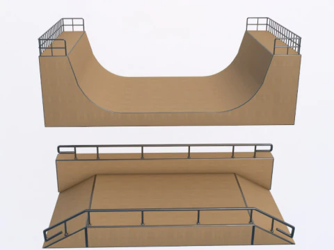 Skate Park PACK 3D Model