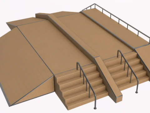 Skate Park PACK 3D Model