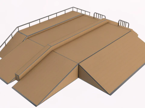 Skate Park PACK 3D Model