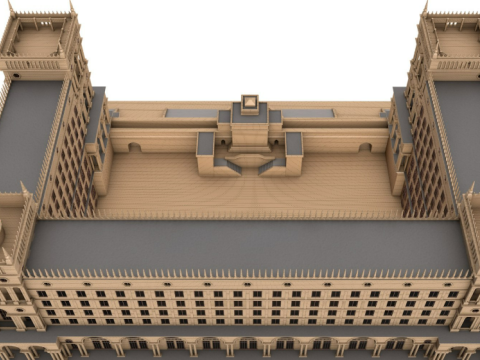 Government House of Baku 3D Model