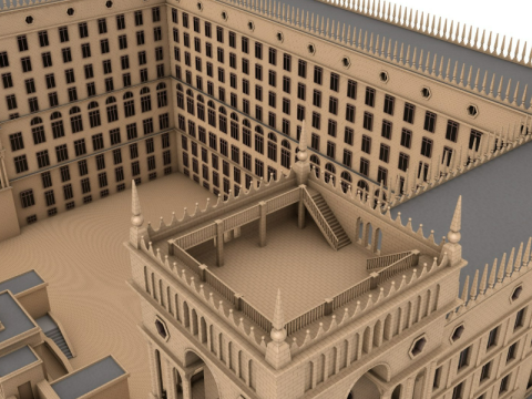 Government House of Baku 3D Model