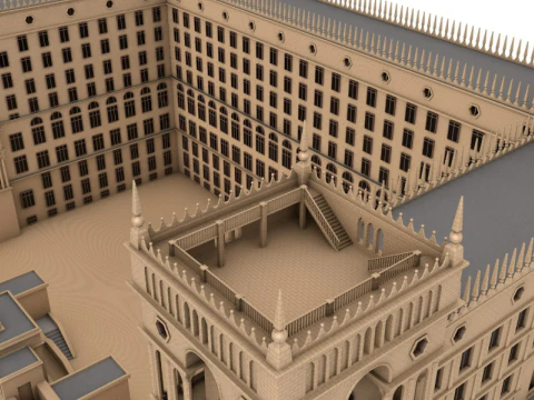 Government House of Baku 3D Model