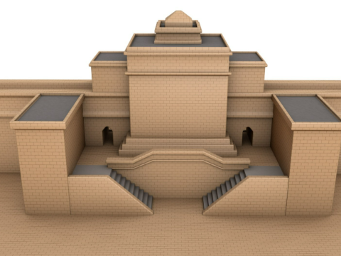 Government House of Baku 3D Model