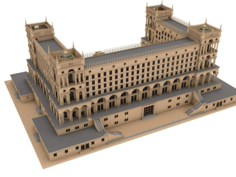 Government House of Baku 3D Model
