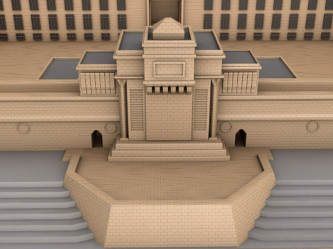 Government House of Baku 3D Model
