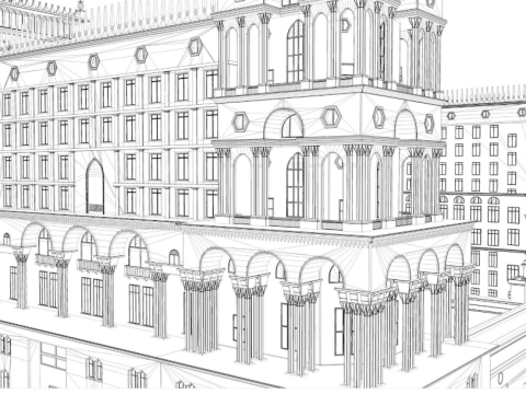 Government House of Baku 3D Model