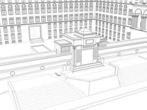 Government House of Baku 3D Model