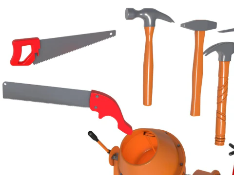 Mat&eacute;riel de construction Modèle 3D