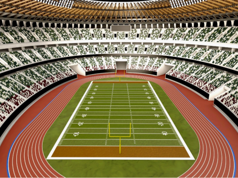 American Football Stadium Modèle 3D