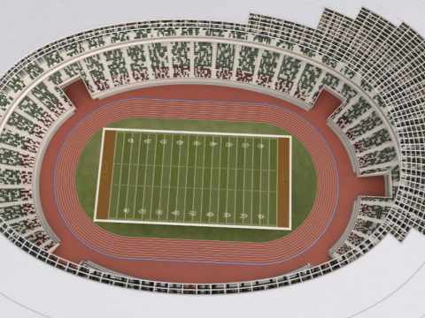 American Football Stadium 3D मॉडल