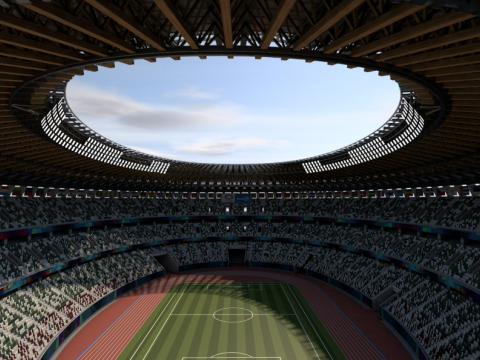 Soccer Stadium 3D Model