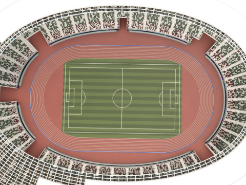 Soccer Stadium 3D Model