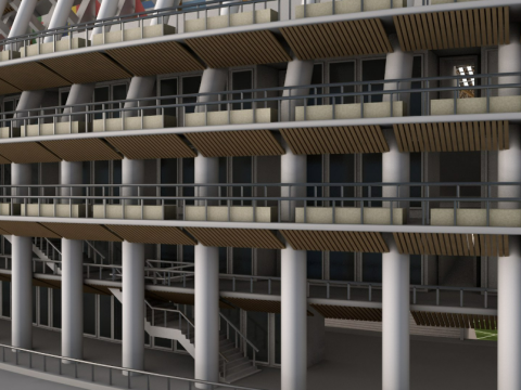 Soccer Stadium 3D Model
