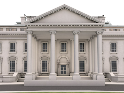 White House 2 Modelo 3D