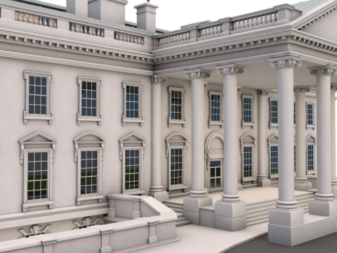 White House 2 Modelo 3D