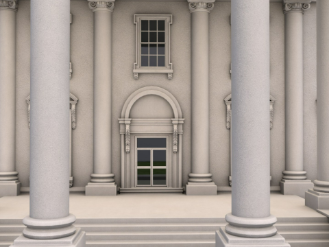 White House 2 Modelo 3D