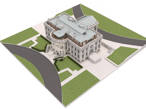 White House 2 Modelo 3D