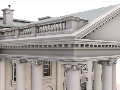 White House 2 Modelo 3D