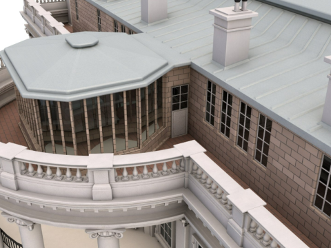 White House 2 Modelo 3D