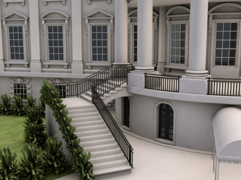 White House 2 Modelo 3D