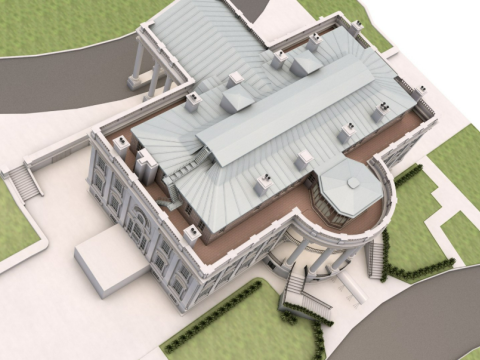 White House 2 Modelo 3D