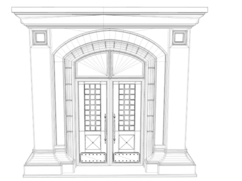 Gothic door 3D Model
